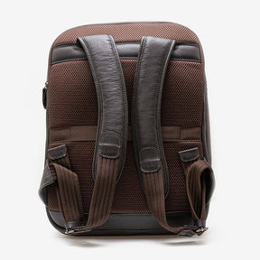 Mochila Em Couro Café