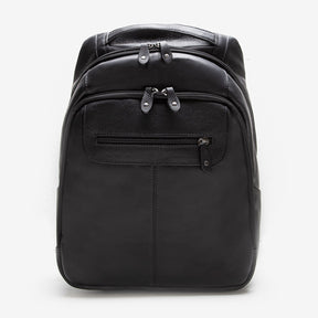 Mochila Em Couro Preto