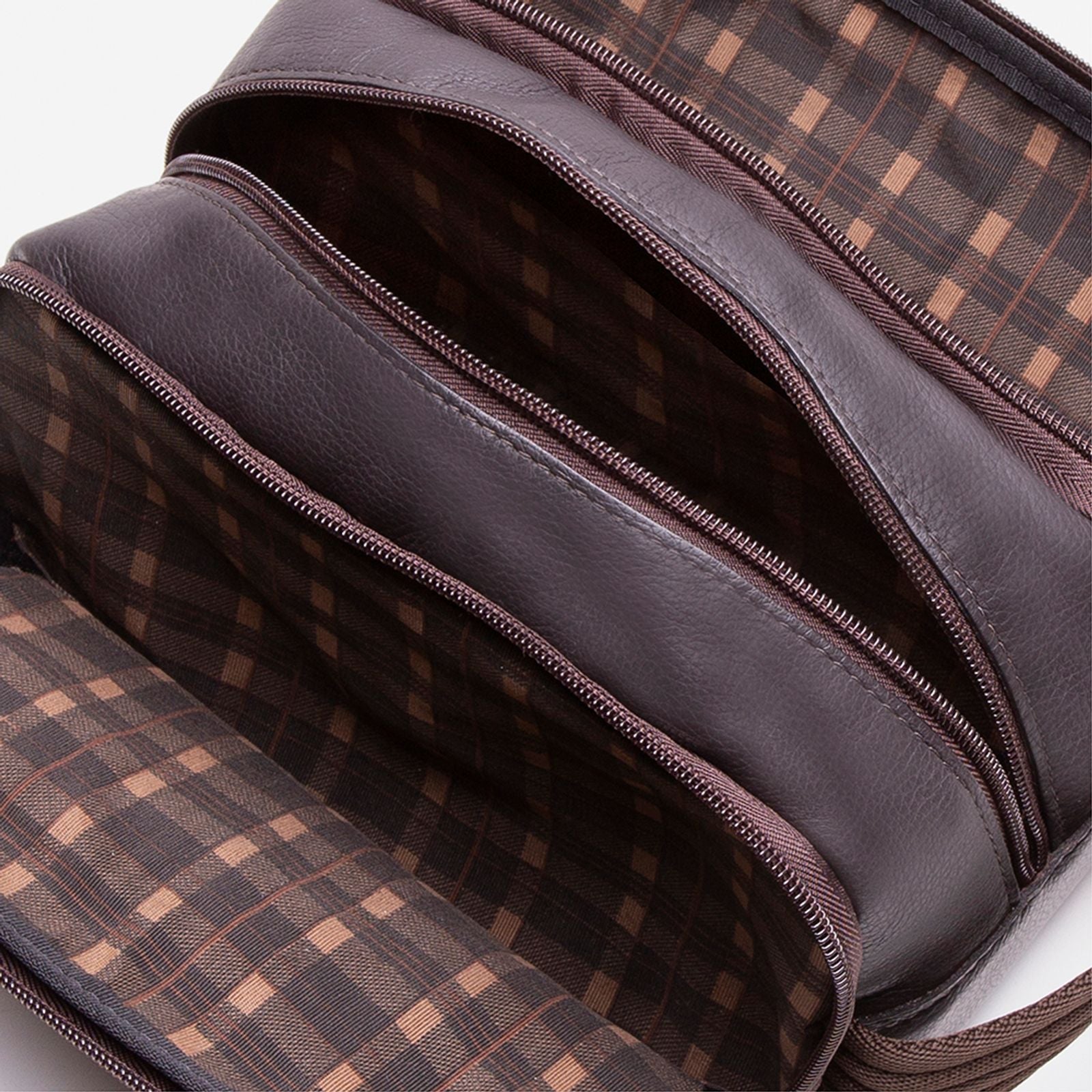 Necessaire Em Couro Café