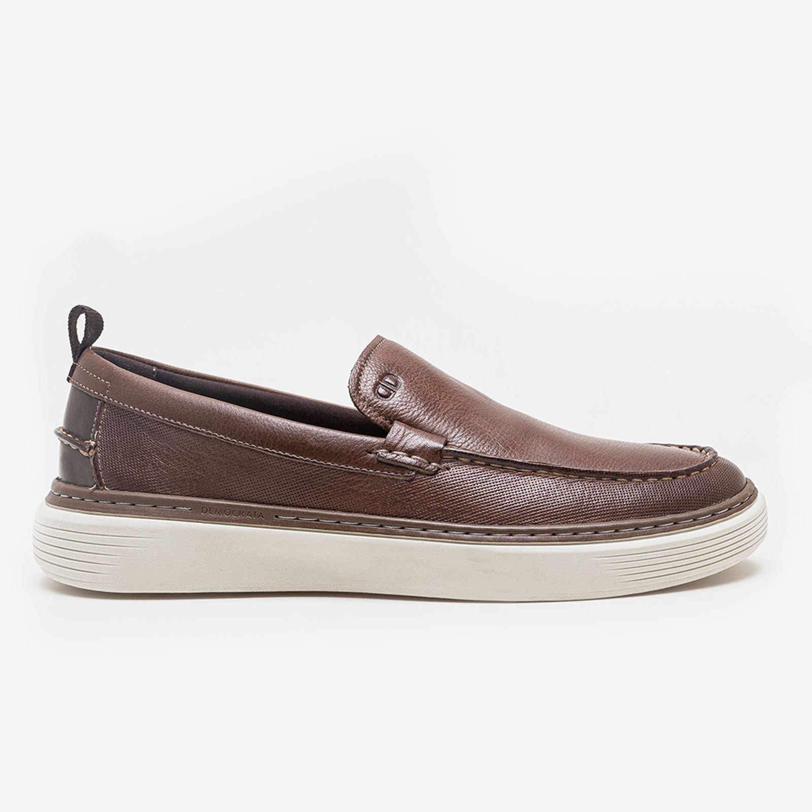 Sapato Clash Denim Conhaque