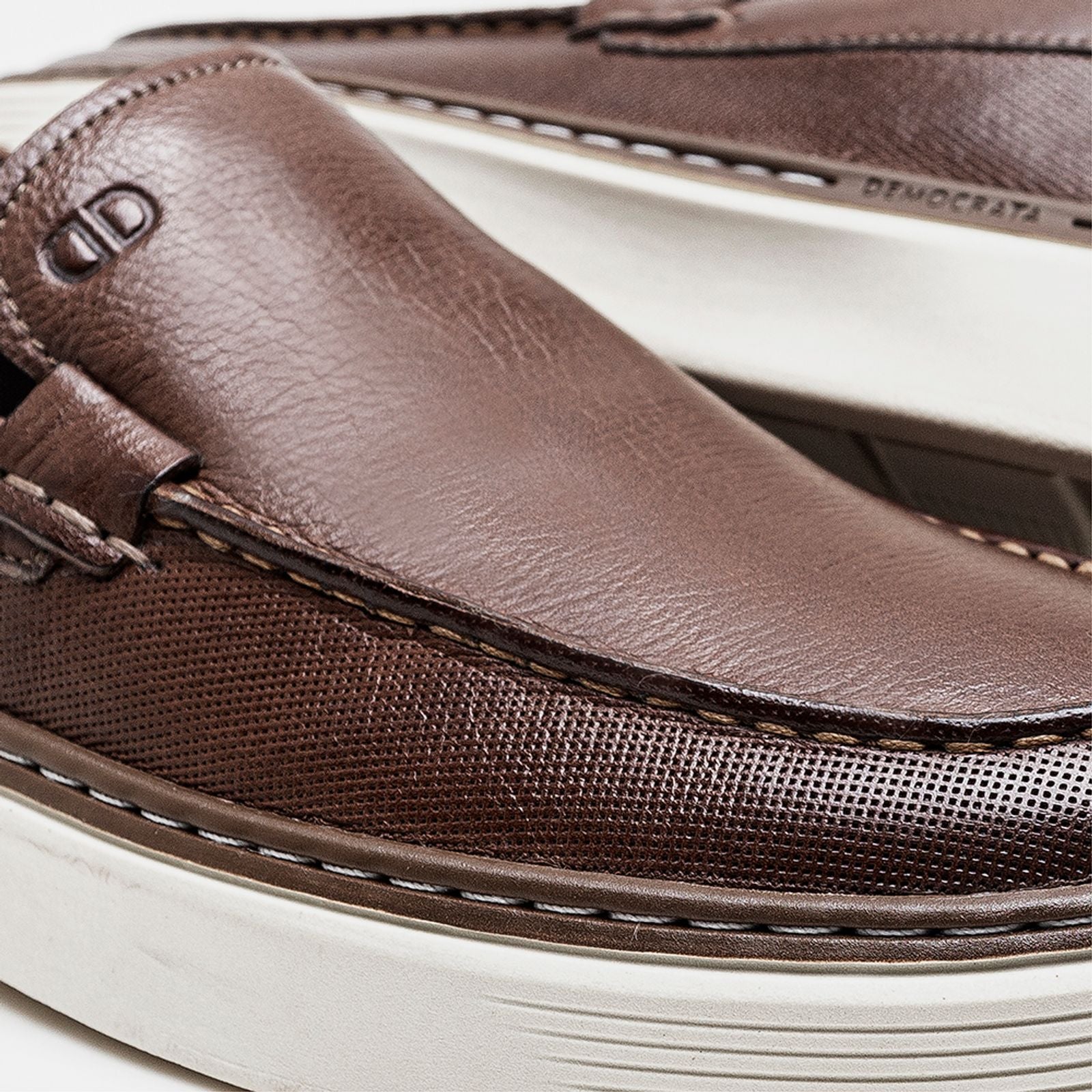 Sapato Clash Denim Conhaque