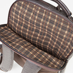 Mochila Em Couro Café